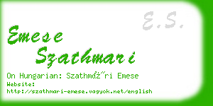 emese szathmari business card